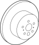 View Disc Brake Rotor (Rear) Full-Sized Product Image