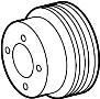 Image of Engine Water Pump Pulley image for your 2020 Toyota Corolla   
