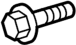 View BOLT, COMPRESSOR. Clutch ASSEMBLY bolt.  Full-Sized Product Image