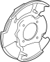 View COVER, DISC BRAKE DU. COVER, DUST. Splash shield.  Full-Sized Product Image 1 of 4