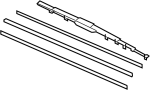 View Windshield Wiper Blade (Right, Front) Full-Sized Product Image