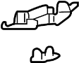 Image of CAP, GARNISH. CAP, ROOF SIDE INNER. Roof trim cap. image for your 2020 TOYOTA TACOMA SR Extended Cab Pickup Fleetside 2.7L 4WD