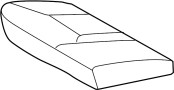 Image of Cover SUB - Assembly, S. Cushion Cover. (Rear) image for your 2017 Toyota Tacoma   