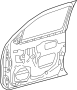 Image of Door Shell (Front) image for your 2021 Toyota Camry  Hybrid XLE Sedan 