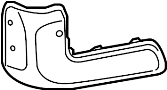 Image of End cap. Extension, Bumper. Insert, Bumper EX. (Rear) image