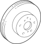 Image of Disc Brake Rotor (Front) image for your 2008 TOYOTA SIENNA