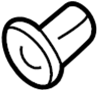 Image of GROMMET, SCREW. Mud guard retainer.  Included with: Part is. image for your 2000 TOYOTA ECHO 4-DOOR 1500CC 16VALVE DOHC EFI, AUTOMATIC