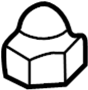 View Nut. Cover. Molding. Cap. (Rear) Full-Sized Product Image