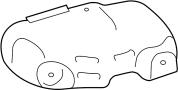 Image of Exhaust Manifold Heat Shield (Upper) image for your 2019 Toyota Tundra  Limited Crew Cab Pickup Fleetside 