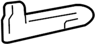 Image of Headliner Spacer (Right) image for your 2024 TOYOTA LAND CRUISER