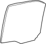 Image of Door Glass (Rear) image for your 2014 Toyota FJ Cruiser   