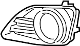 Image of Fog Light Trim (Front, Lower) image for your 2021 Toyota Tundra  Platinum Crew Cab Pickup Fleetside 