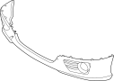 Image of Bumper Cover (Front, Lower) image for your 1989 Toyota Camry   