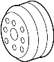 View Engine Water Pump Pulley Full-Sized Product Image