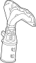 View Catalytic Converter with Integrated Exhaust Manifold Full-Sized Product Image