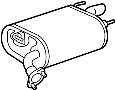 View Exhaust Muffler (Rear) Full-Sized Product Image