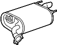 Image of Exhaust Muffler (Rear) image for your 2003 Toyota Matrix   