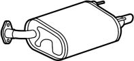 Image of Exhaust Muffler (Rear) image for your 2003 Toyota Matrix   