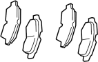View Disc Brake Pad Set (Front) Full-Sized Product Image