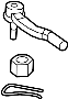 Image of Tie. Rod. Steering. End. Nut. SUB - Assembly, RO. Outer.  Exc.Japan Built Part. image for your 2004 TOYOTA CAMRY XLE