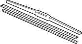 View Windshield Wiper Blade (Right, Front) Full-Sized Product Image