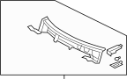 Image of Cowl Panel (Front, Lower) image for your 2005 TOYOTA