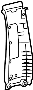 Image of Door Pillar Post Trim Set (Upper) image for your 2009 Toyota Camry   