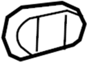 View Exterior Door Handle Cover (Rear) Full-Sized Product Image