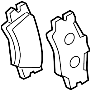 View Disc Brake Pad Set (Rear) Full-Sized Product Image