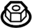 View Suspension Strut Mount Nut (Upper) Full-Sized Product Image