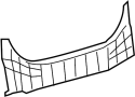 Image of Trim. Panel. (Rear). Rear Body Panel Trim. image for your 2014 TOYOTA TACOMA
