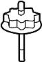 Image of Spare Tire Stud image for your 2014 TOYOTA TACOMA