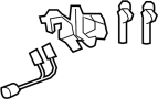 Image of Trunk Lock Cylinder and Key image for your 2008 TOYOTA CAMRY SE