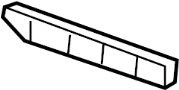 View Bumper Cover Support Rail (Rear, Upper, Lower) Full-Sized Product Image