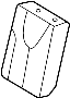 Image of Seat Back Cushion Cover (Rear) image for your 2012 Toyota Prius   