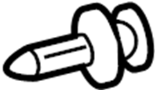 Image of Body A-Pillar Trim Panel Clip (Upper) image for your 1989 TOYOTA CAMRY