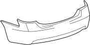 Image of Bumper Cover (Rear) image for your 2011 Toyota FJ Cruiser   