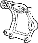 View A/C Compressor Bracket Full-Sized Product Image