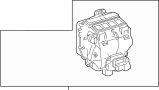 View AC AND heater ASSEMBLY. CASE ASSEMBLY. RADIATOR ASSEMBLY, AIR C.  Full-Sized Product Image