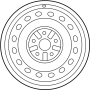 View Wheel, alloy. Wheel, Disc.  Full-Sized Product Image