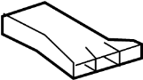 View Instrument Panel Air Duct (Rear, Lower) Full-Sized Product Image