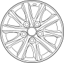 View Wheel, alloy. Wheel, Disc.  Full-Sized Product Image 1 of 4