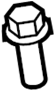 Image of Bolt. Panel. Cowl. (Front, Upper). A Bolt used to attach. image for your 2024 Toyota Tundra  1794 Edition Crew Cab Pickup Fleetside 