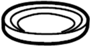 View Coil Spring Insulator (Rear, Upper, Lower) Full-Sized Product Image