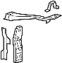 Image of Radiator Support Tie Bar Bracket (Upper, Lower) image for your 2020 Toyota Tundra  Platinum Crew Cab Pickup Fleetside 