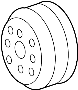 View Engine Water Pump Pulley Full-Sized Product Image 1 of 10