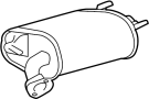 View Bracket. Muffler. Exhaust. (Rear) Full-Sized Product Image