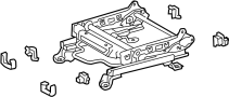 Image of Seat Track (Front) image for your 2023 Toyota Tacoma   