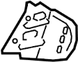 View Quarter Panel Reinforcement (Rear, Upper, Lower) Full-Sized Product Image