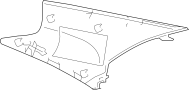 Image of Interior Quarter Panel Trim Panel (Rear, Upper, Lower) image for your 2002 Toyota Avalon   